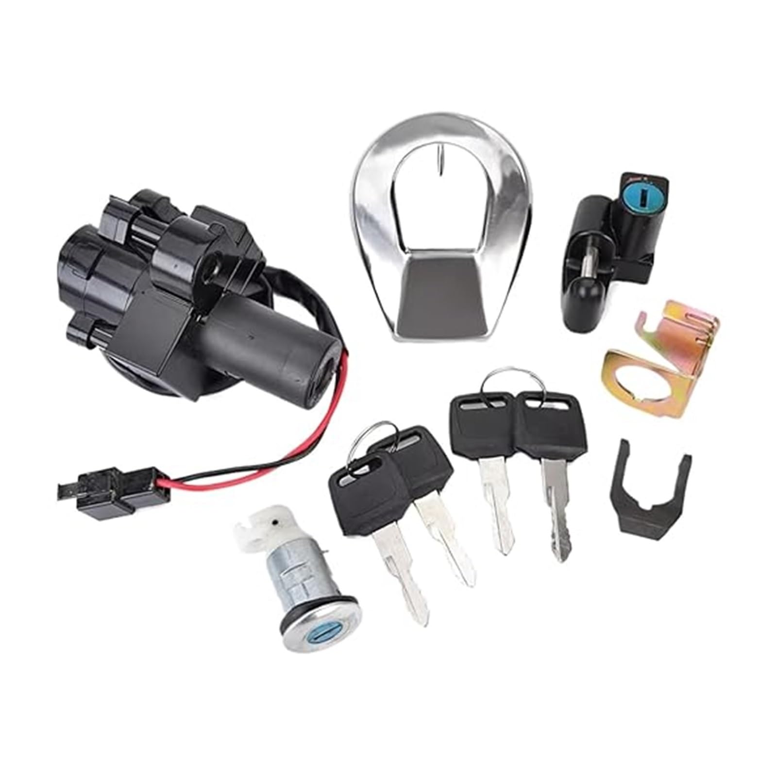 Zündschlüsselschalter Für CB750 Für Nighthawk 1991-2003 35010-MW3-830 Motorrad Zündschloss Tankdeckel Sitzschloss Set Ersatzteile Zündschlüsselschalter Für CB750 Für Nighthawk 1991-2003 35010-MW3-830 Motorrad Zündschloss Tankdeckel Sitzschloss Set Ersatzteile von Ciloc