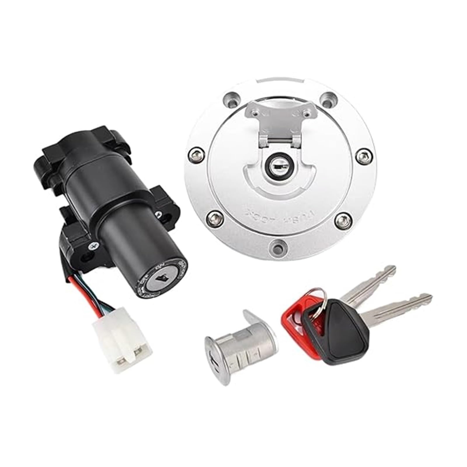 Zündschlüsselschalter Für CBF600 Für Naked 2004-2009 Für CBF600S ABS 2004-2009 Motorrad-Tankdeckel-Verriegelungszubehör Zündschlüsselschalter Für CBF600 Für Naked 2004-2009 Für CBF600S ABS 2004-2009 Motorrad-Tankdeckel-Verriegelungszubehör von Ciloc