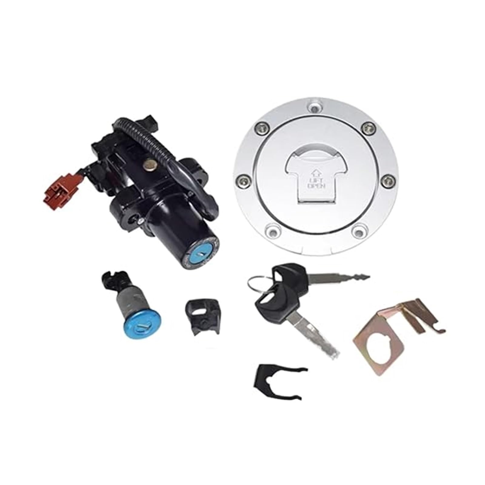 Zündschlüsselschalter Für CBR1000RR 2008-2014 Für CBR600RR 2007-2014 Motorrad-Zündschlossschloss Tankdeckel-Verriegelung Mit Schlüssel Zündschlüsselschalter Für CBR1000RR 2008-2014 Für CBR600RR 2007-2014 Motorrad-Zündschlossschloss Tankdeckel-Verriegelung Mit Schlüssel von Ciloc