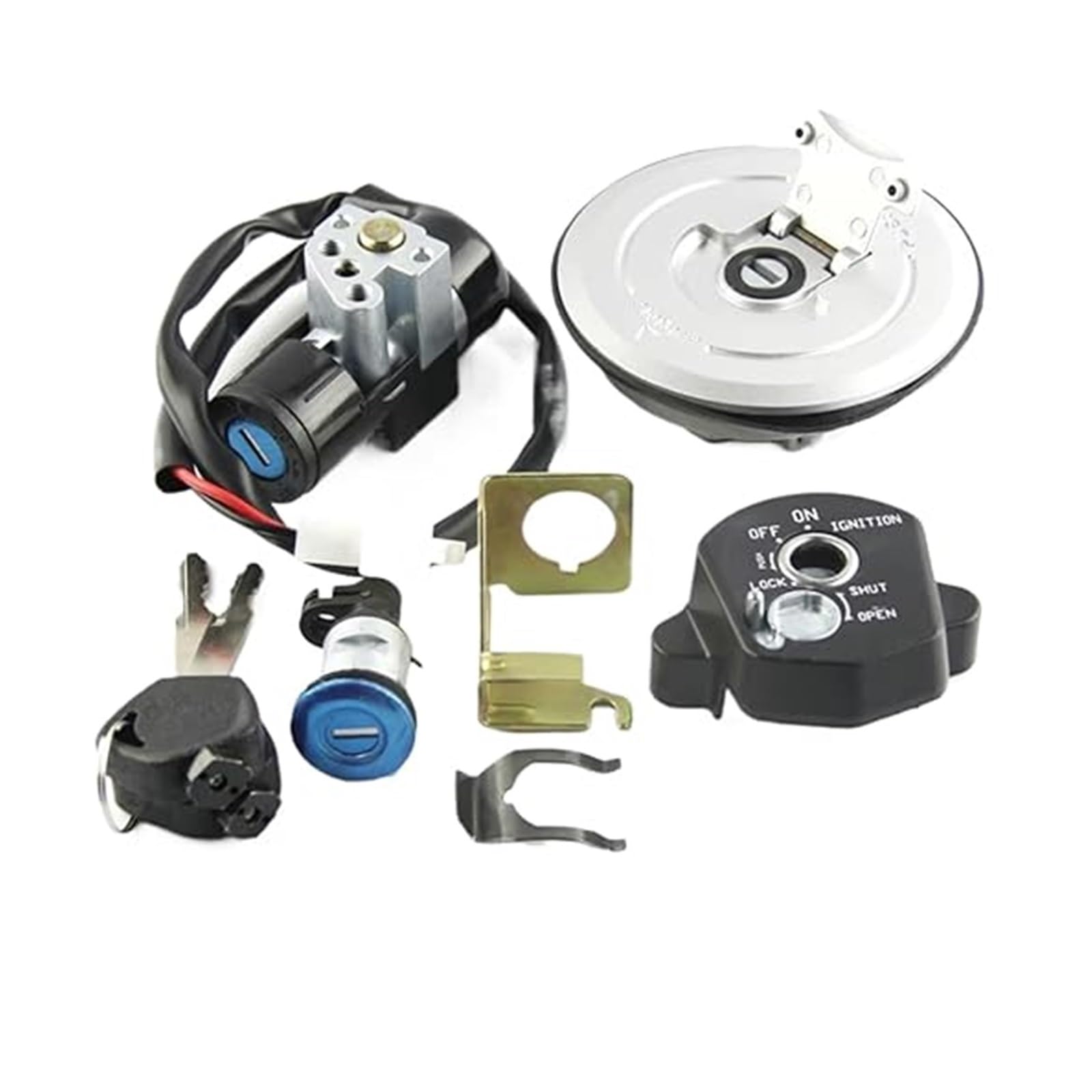 Zündschlüsselschalter Für CBR150R 2014-2016 Für CBR125R JC50 2011-2018 Für CBR125RT 2012-2016 Motorradsitz-Tankdeckel-Kit Zündschlüsselsatz Zündschlüsselschalter Für CBR150R 2014-2016 Für CBR125R JC50 2011-2018 Für CBR125RT 2012-2016 Motorradsitz-Tankdeckel-Kit Zündschlüsselsatz von Ciloc