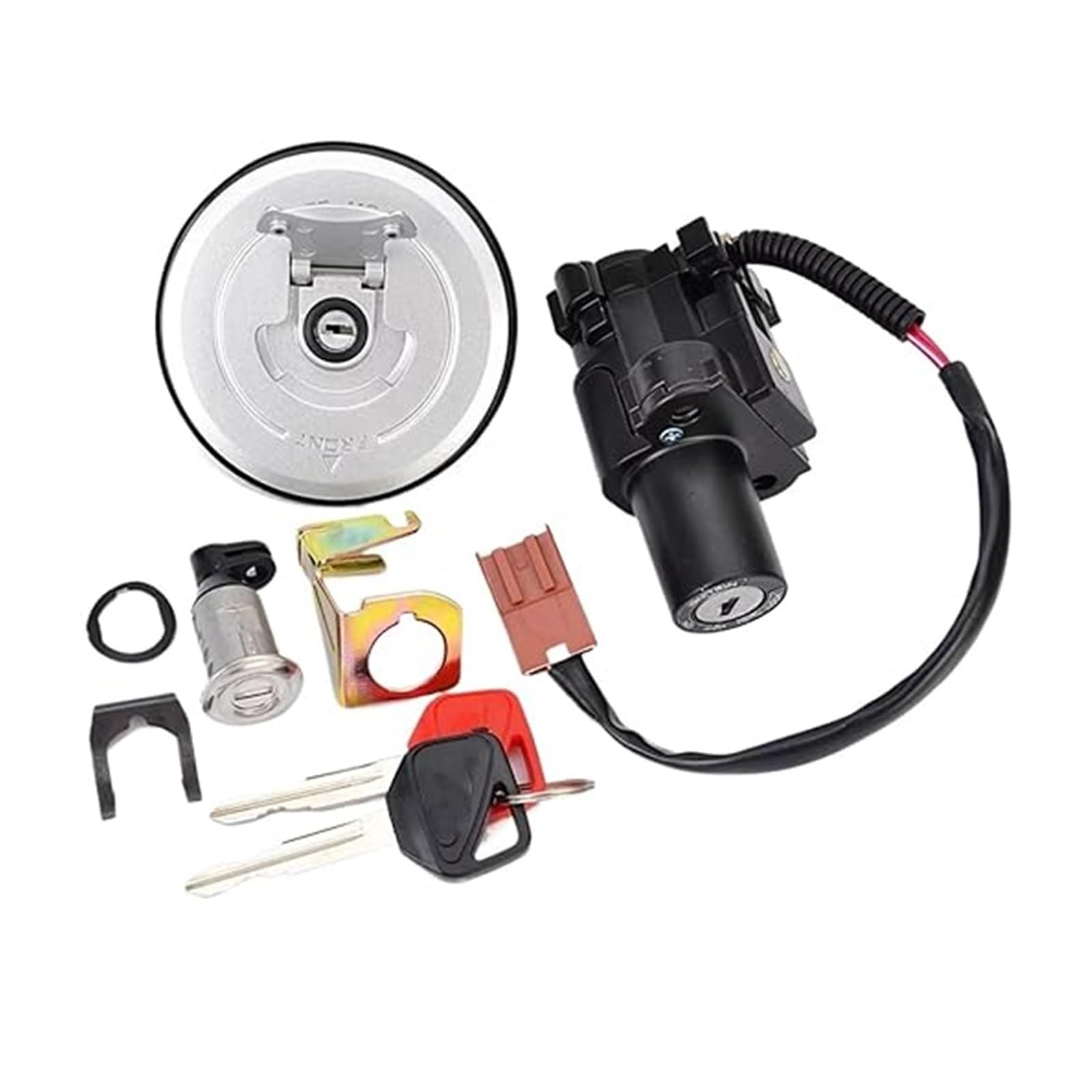 Zündschlüsselschalter Für CBR500R Für CB500F Für CB500X/XA 2013-2015 Für CBR500R/RA 2013-2015 Motorrad-Zündschlüsselschalter Tankdeckel Sitzschloss-Kit Zündschlüsselschalter Für CBR500R Für CB500F Für CB500X/XA 2013-2015 Für CBR500R/RA 2013-2015 Motorrad-Zündschlüsselschalter Tankdeckel Sitzschloss-Kit von Ciloc