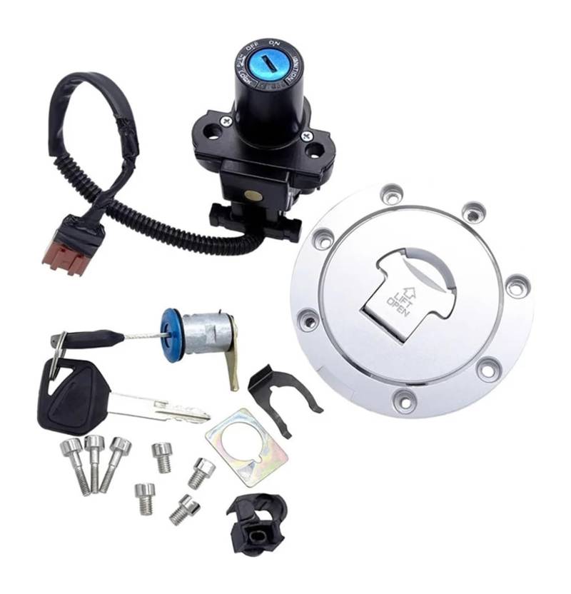 Zündschlüsselschalter Für CBR600 Für CBR600RR F5 2005 1 Set Motorrad Zündschloss Schloss Kraftstoff Gas Tankdeckel Griff Inklusive Schlüssel von Ciloc