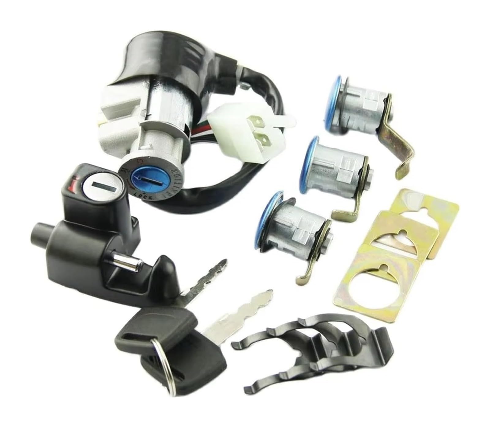 Zündschlüsselschalter Für CN250 Für Helix 1986-2007 OEM:35010-KS4-711 Motorrad-Zündschalter Tankdeckel Sitzschloss Schlüsselsatz Zubehör Zündschlüsselschalter Für CN250 Für Helix 1986-2007 OEM:35010-KS4-711 Motorrad-Zündschalter Tankdeckel Sitzschloss Schlüsselsatz Zubehör von Ciloc