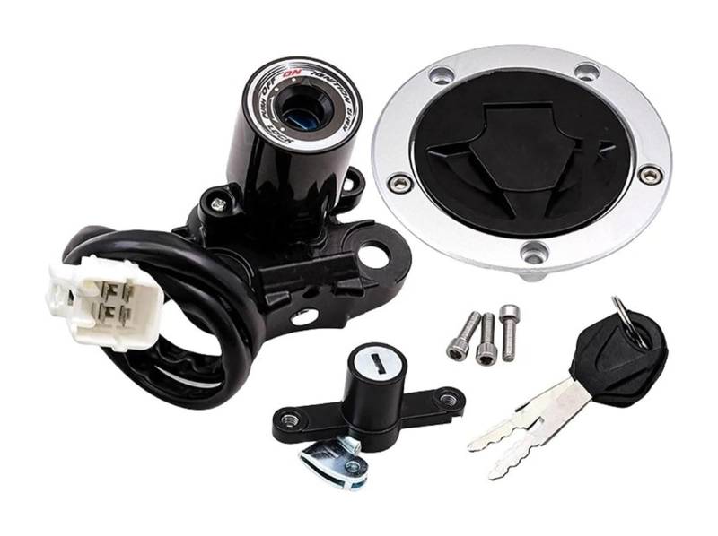 Zündschlüsselschalter Für Kawa&saki Für Ninja 650 EX650 2012 2013 2014 2015 2016 Motorrad Zündschloss Kraftstoff Tankdeckel Schloss Schlüssel Set von Ciloc