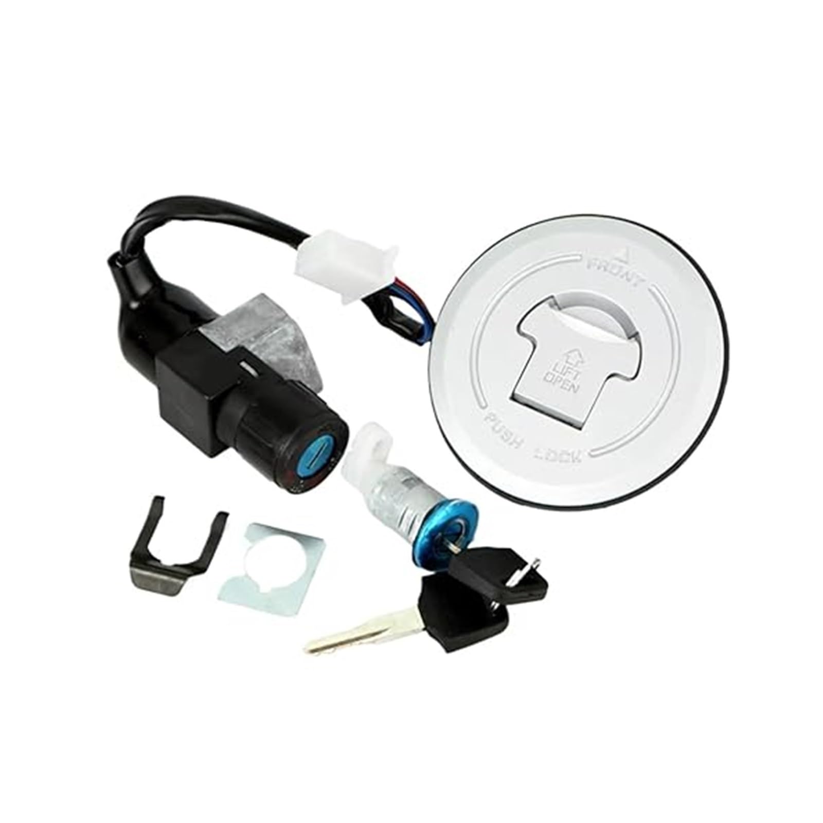 Zündschlüsselschalter Für MSX125 Für GROM125 AC 2014 2015 Motorrad Zündschloss Tankdeckel Abdeckung Sitzschlösser Kit Zündschlüsselschalter Für MSX125 Für GROM125 AC 2014 2015 Motorrad Zündschloss Tankdeckel Abdeckung Sitzschlösser Kit von Ciloc