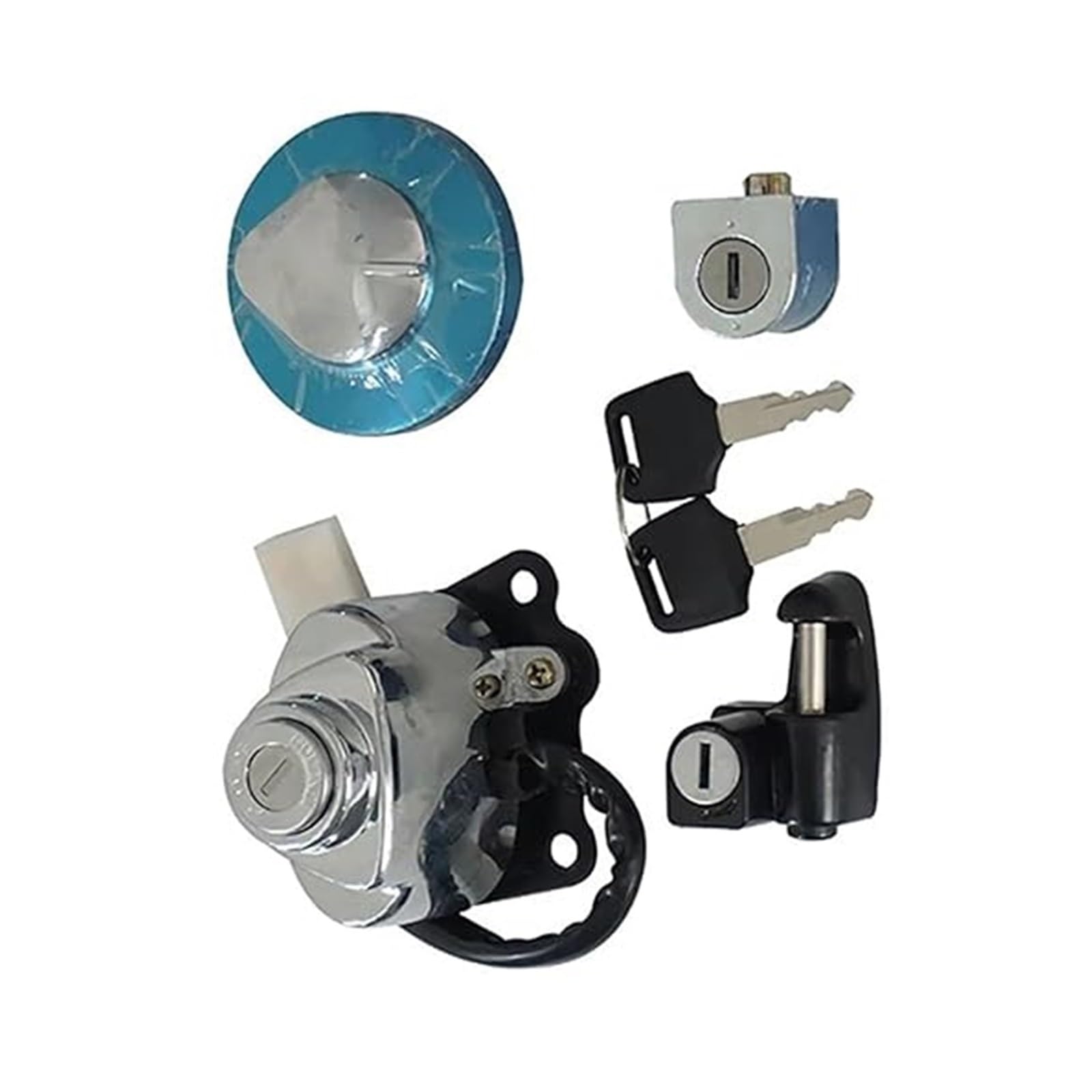 Zündschlüsselschalter Für Steed VLX 400 1988-2013 Motorrad Zündschloss Tankdeckel Cover Lock Key Set Ersatzteile Zündschlüsselschalter Für Steed VLX 400 1988-2013 Motorrad Zündschloss Tankdeckel Cover Lock Key Set Ersatzteile von Ciloc