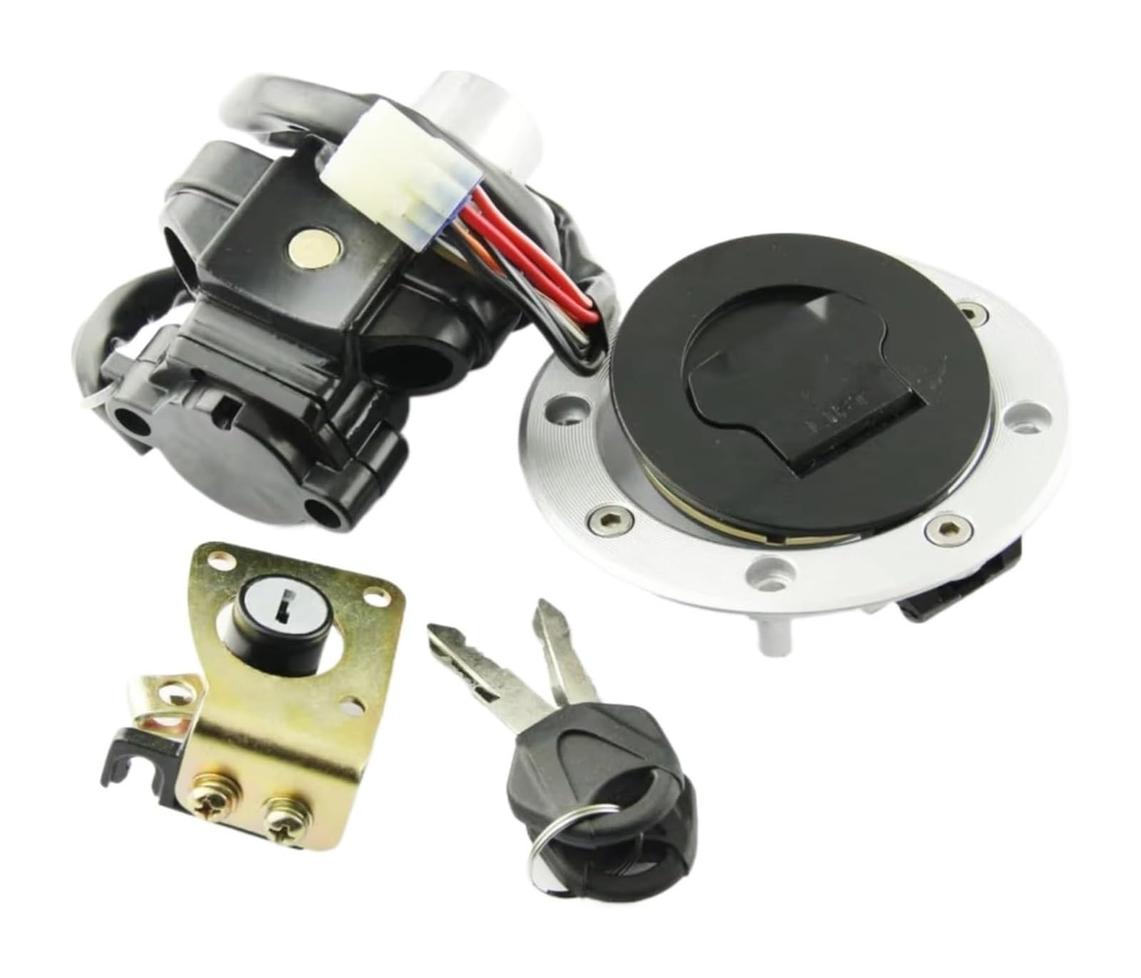 Zündschlüsselschalter Für Suz&uki Für GSX600 1998-2006 Für GSXR600 1997-2000 Für GSXR750 1993-1999 Motorrad-Tankdeckel-Verriegelungssatz Zündschlüsselschalter Für Suz&uki Für GSX600 1998-2006 Für GSXR600 1997-2000 Für GSXR750 1993-1999 Motorrad-Tankdeckel-Verriegelungssatz von Ciloc