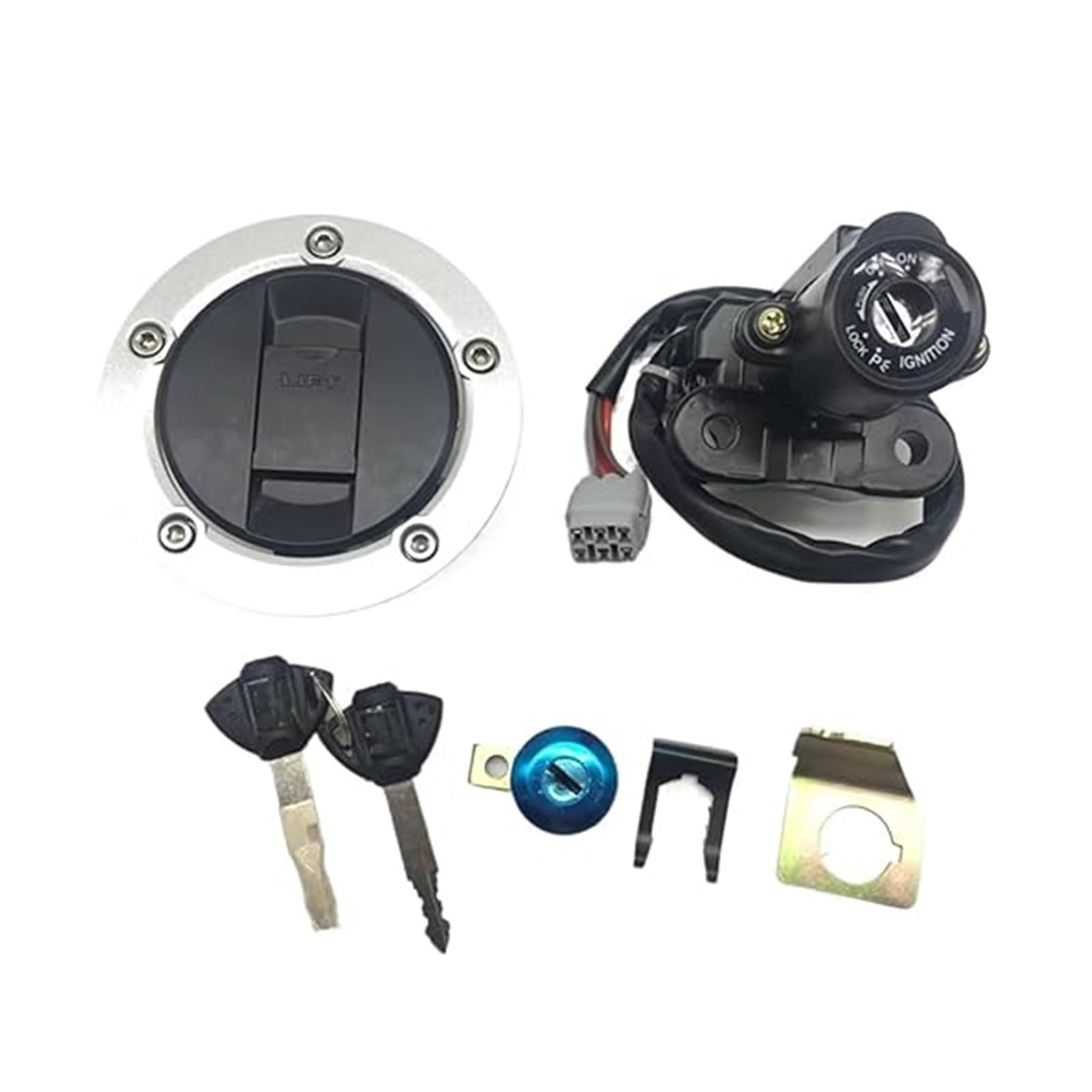 Zündschlüsselschalter Für Suz&uki Für Haya&busa Für GSXR1300 2008-2016 Für SFV650 2009 Für GW250 2013-2018 Motorrad-Zündschalter-Tankdeckel-Sperrschlüssel Zündschlüsselschalter Für Suz&uki Für Haya&busa Für GSXR1300 2008-2016 Für SFV650 2009 Für GW250 2013-2018 Motorrad-Zündschalter-Tankdeckel-Sperrschlüssel von Ciloc