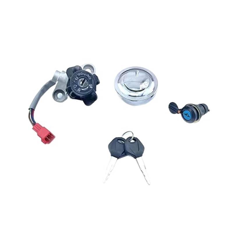 Zündschlüsselschalter Für XVS125 Für Drag Für Star 2000-2004 Für XVS250 Für Drag Für Star 2000-2017 Motorrad-Tankdeckel Sitz Zündschloss von Ciloc
