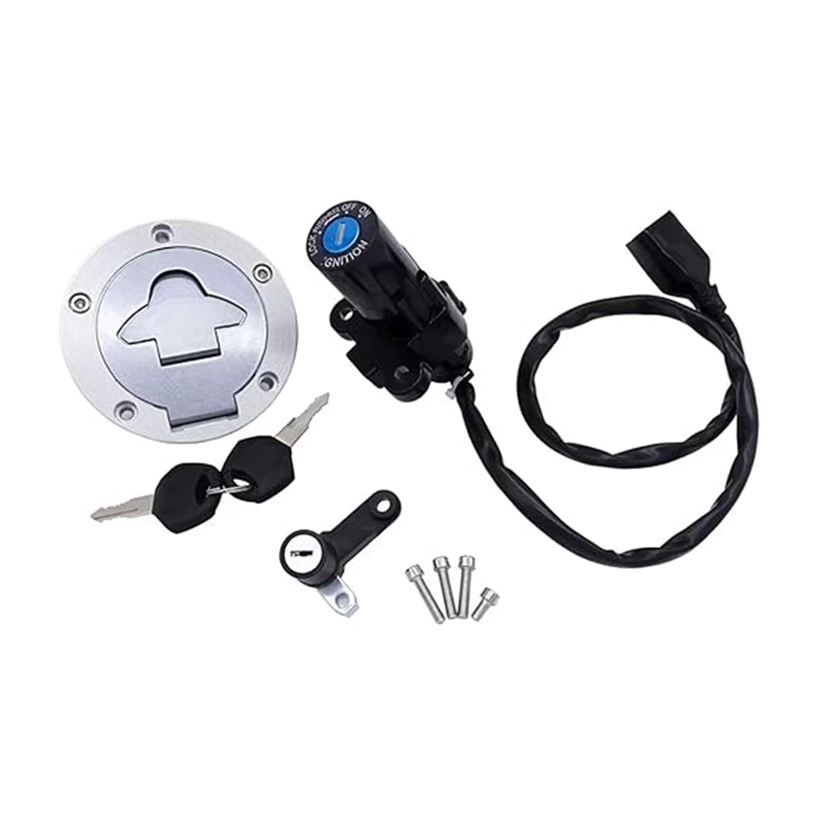 Zündschlüsselschalter Für YZF-R25/R3 2015-2019 Motorrad Zündschloss Tankdeckel Sitzschloss Schlüsselsatz Zündschlüsselschalter Für YZF-R25/R3 2015-2019 Motorrad Zündschloss Tankdeckel Sitzschloss Schlüsselsatz von Ciloc