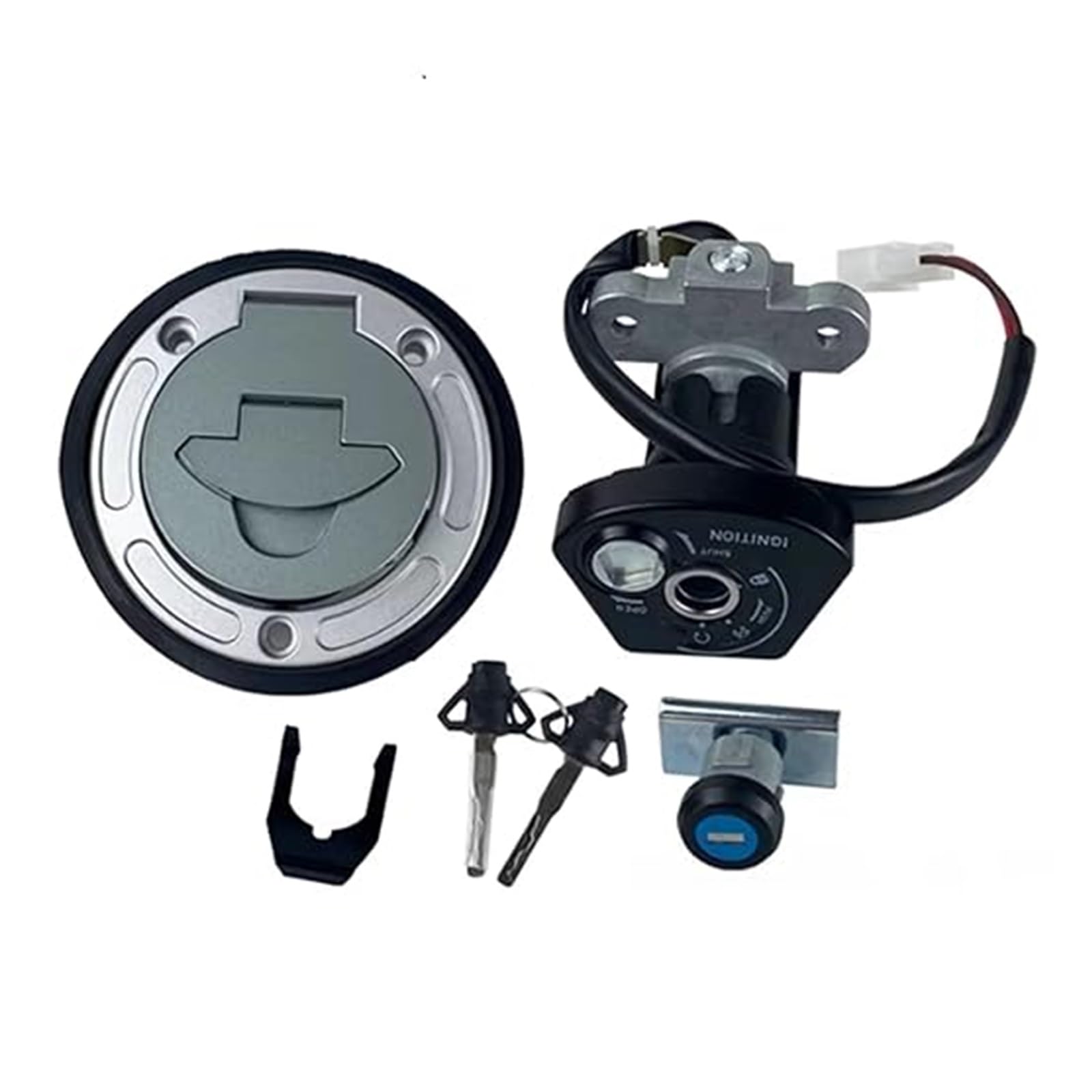 Zündschlüsselschalter Für YZFR15 Motorrad Zündschloss Kit Montage Tankdeckel Tankdeckel Sitzschloss Mit 2 Schlüsseln Zündschlüsselschalter Für YZFR15 Motorrad Zündschloss Kit Montage Tankdeckel Tankdeckel Sitzschloss Mit 2 Schlüsseln von Ciloc