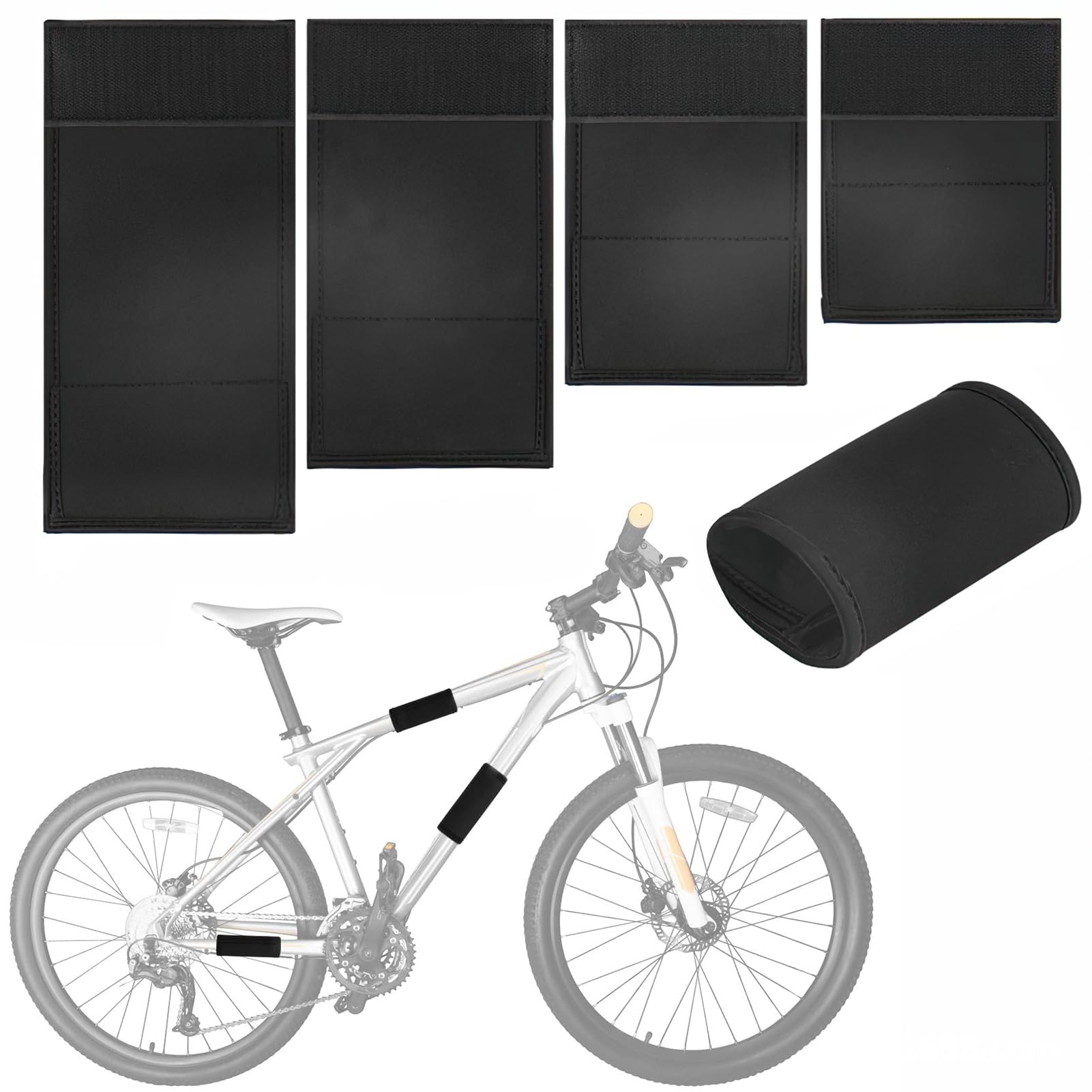 Fahrrad Rahmenschützer, Transportschutz für Fahrradrahmen Schutz für Kohlefaserrahmen in 4 verschiedenen Größen Fahrradzubehör Fahrrad-Kratzschutz für Mountainbikes E-Bikes von Cimvidi