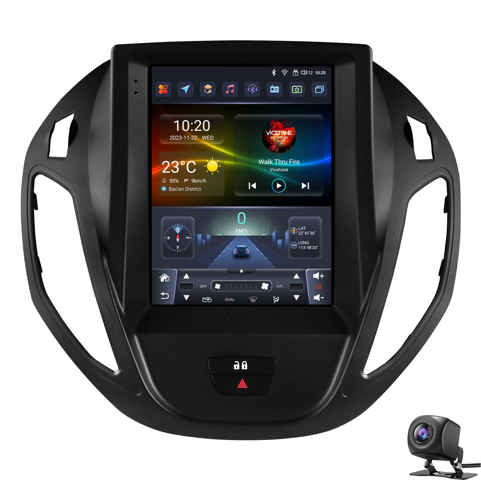 Ciosipul für F-ord B-Max 2012-2018 Transit/Tourneo Courier 2013-2021 Autoradio 9,7 Zoll Touchscreen Carplay/Android Auto Android 14 GPS Navigation Bluetooth WiFi Mirror Link Rückfahrkamera(Color:S8) Ciosipul für F-ord B-Max 2012-2018 Transit/Tourneo Courier 2013-2021 Autoradio 9,7 Zoll Touchscreen Carplay/Android Auto Android 14 GPS Navigation Bluetooth WiFi Mirror Link Rückfahrkamera(Color:S8) von Ciosipul
