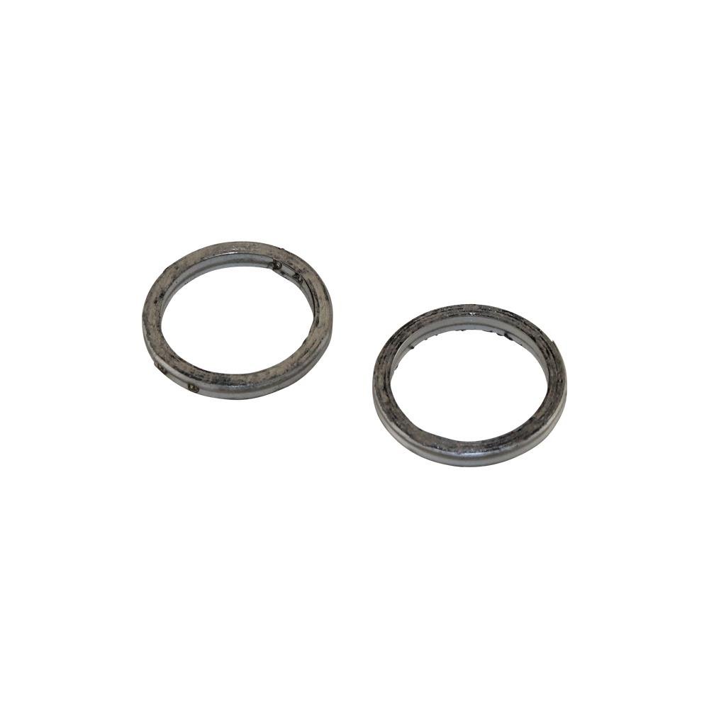 Auspuff Krümmer Dichtung Set 2 Stück 41,5x33x5,3 mm für Hyosung Aquila Kawasaki AE AR Suzuki GSR von Citomerx