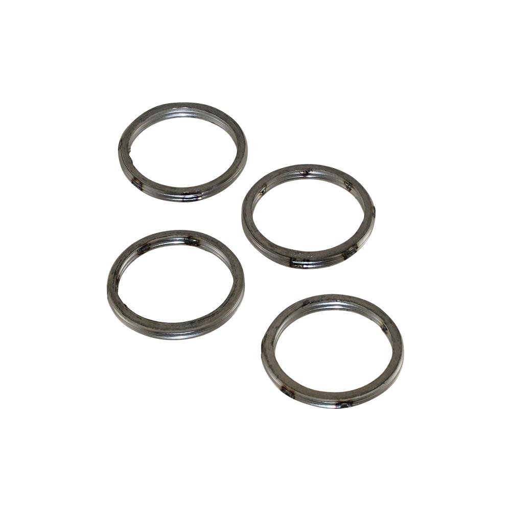 Auspuff Krümmer Dichtung Set 4 Stück 49,5x41x5,3 mm für Aprilia Mana Shiver Kawasaki KFX KLR von Citomerx