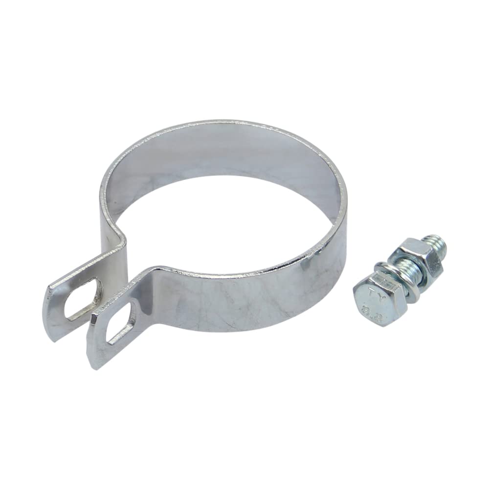 Auspuffschelle 60mm chrom Schalldämpfer Schelle kompatibel mit Zündapp Puch Kreidler Hercules Mofa Moped Mokick Auspuffschelle 60mm chrom Schalldämpfer Schelle kompatibel mit Zündapp Puch Kreidler Hercules Mofa Moped Mokick von Citomerx