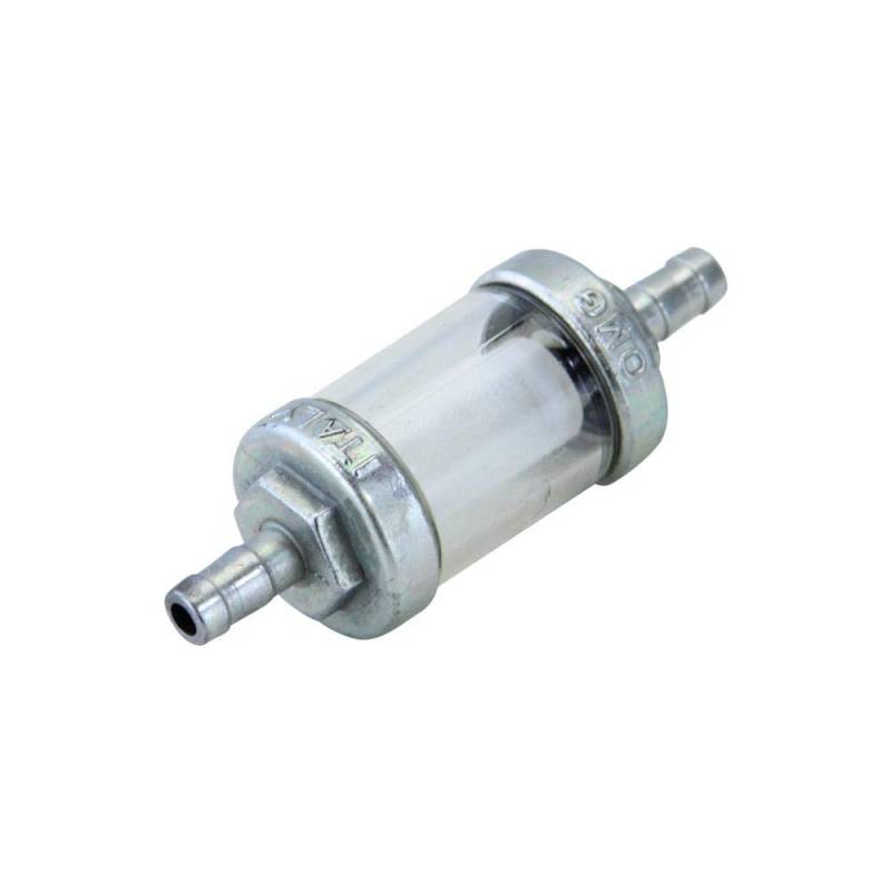 OMG Benzinfilter Kraftstofffilter 6mm Aluminium mit Schauglas kompatibel mit Mofa Moped Mokick Roller Hercules Zündapp Kreidler Puch von Citomerx