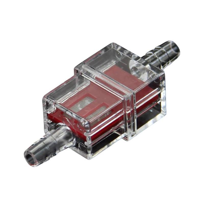 Benzinfilter Kraftstofffilter quadratisch rot 6mm kompatibel mit Mofa Moped Roller von Citomerx