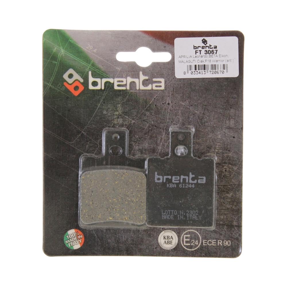 Bremsbeläge Brenta 3067 organisch vorne kompatibel mit Aprilia Leonardo 125 150 / SR 50 von Citomerx