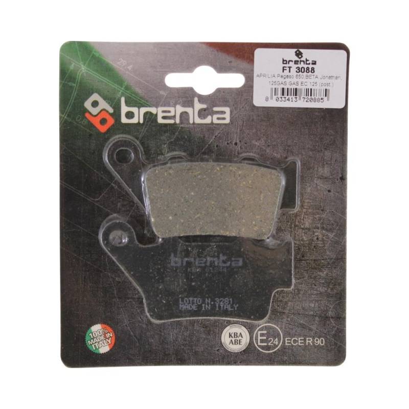 Bremsbeläge Brenta 3088 organisch hinten kompatibel mit Zero DS DSR FX FXS S SR von Citomerx