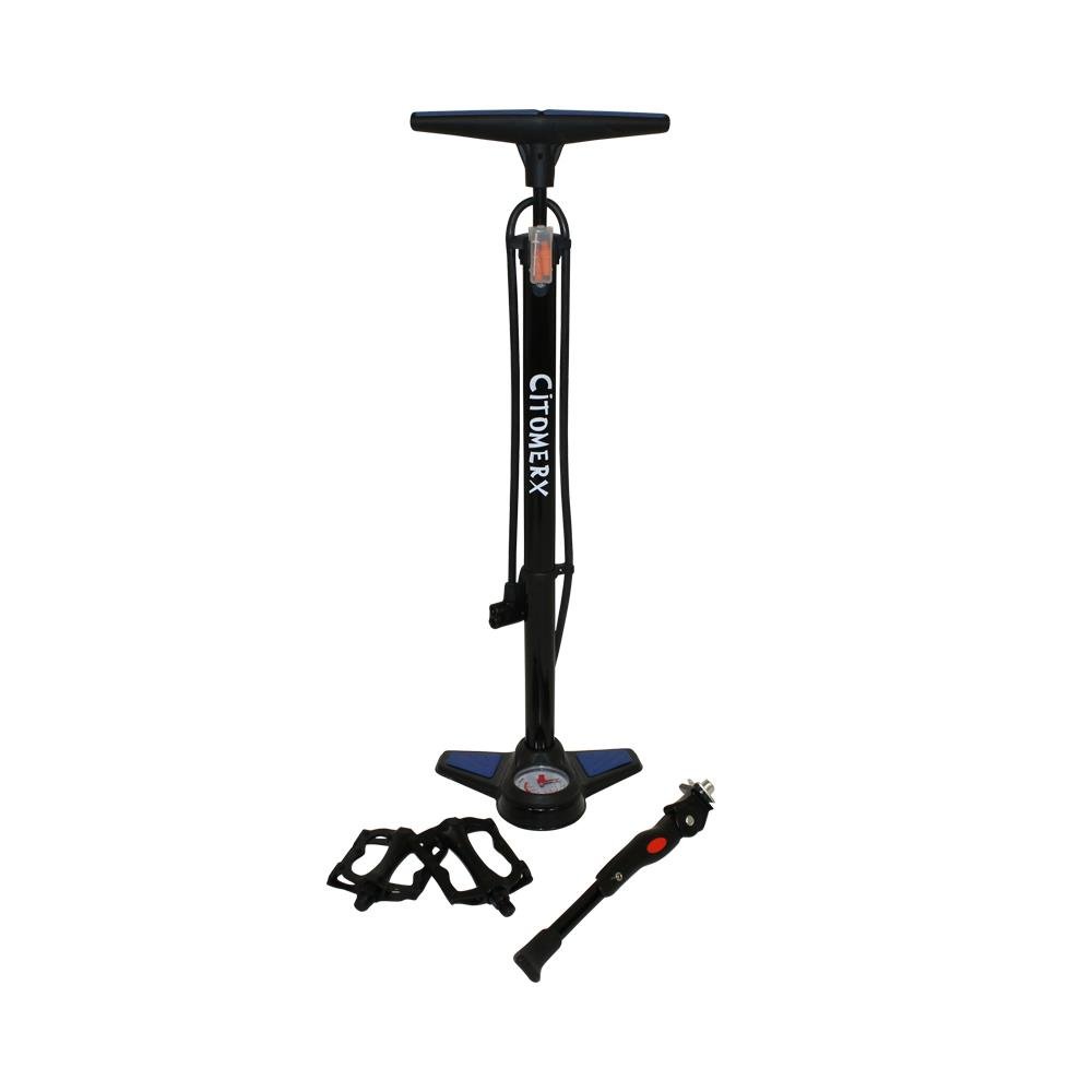 CMX® Fahrrad Set III Pedale Striker + Luftpumpe + Ständer einzeln von Citomerx