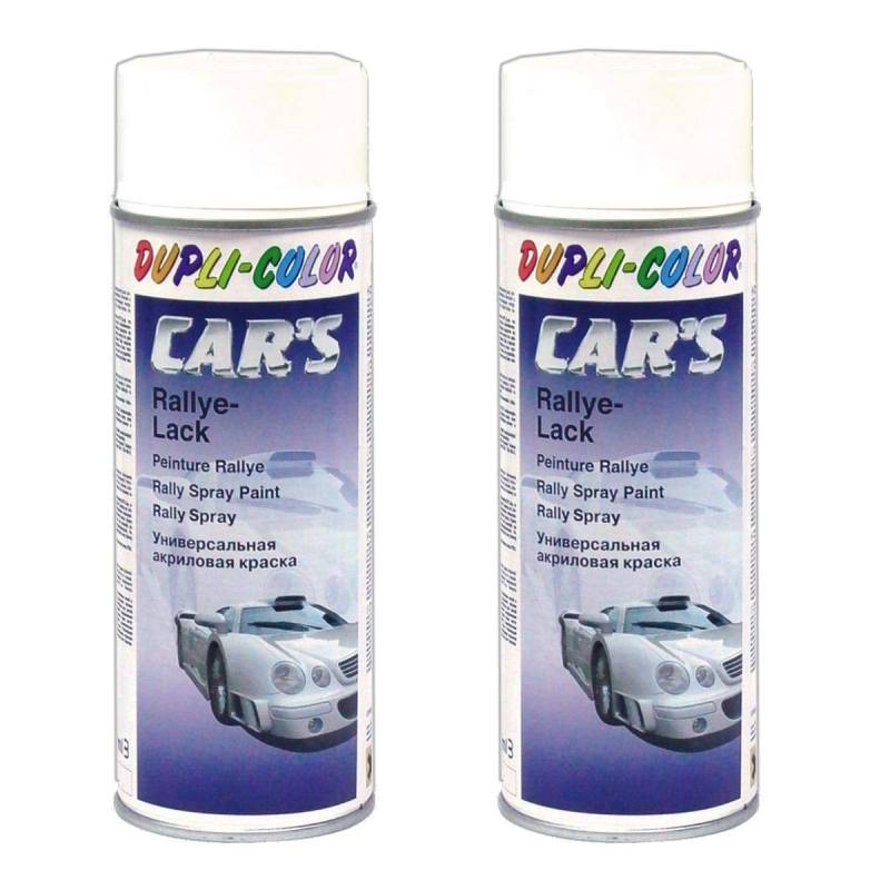 Car's Rallye Lack Lackspray weiß glänzend 2X 400 ml von Citomerx