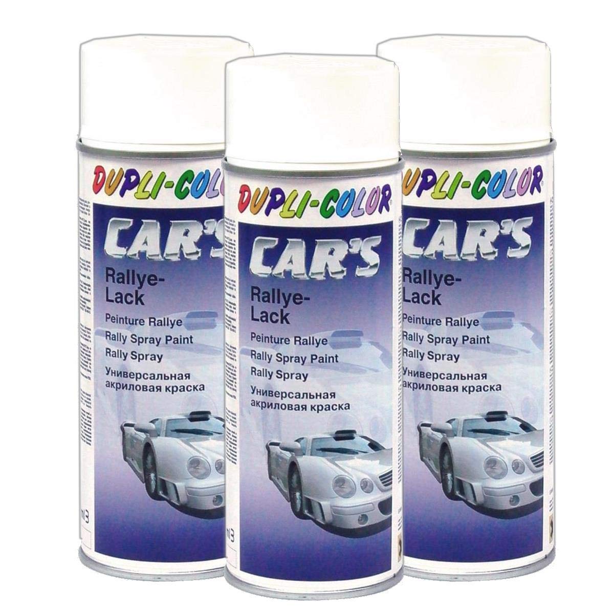 Car's Rallye Lack Lackspray weiß glänzend 3X 400 ml von Citomerx