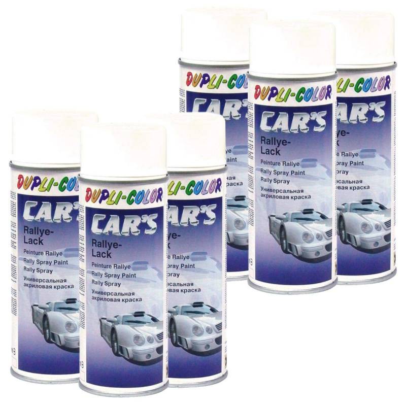 Car's Rallye Lack Lackspray weiß matt 6X 400 ml von Citomerx