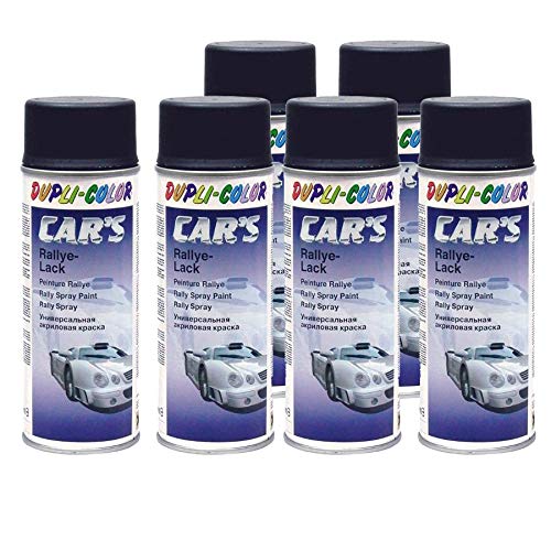 Duplicolor Car's Rallye Lack Lackspray schwarz glänzend 6X 400 ml. von Citomerx