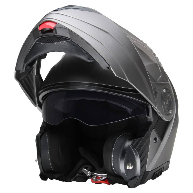 Klapphelm Integralhelm Motorradhelm CMX Prometheus matt grau Größe XL von Citomerx