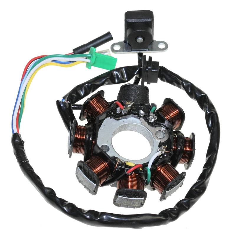 Lichtmaschine 8 Spulen für 4 Takt China Roller GY6 125/150ccm Adly/Herchee AGM Aiyumo Baotian Benzhou Jiajue JJ150T Jmstar Airbus Falcon Qingqi Rex RS SC SYM von Citomerx
