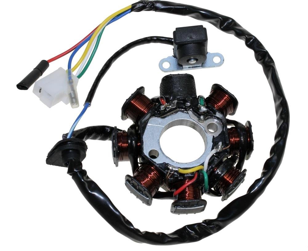 Lichtmaschine Version 2 für 4-Takt China Roller GY6 für AGM Azel Baotian Buffalo Ecobike Ering Flex Tech Huatian Jonway Lifan Peugeot Rex Tauris Sachs Lichtmaschine Version 2 für 4-Takt China Roller GY6 für AGM Azel Baotian Buffalo Ecobike Ering Flex Tech Huatian Jonway Lifan Peugeot Rex Tauris Sachs von Citomerx