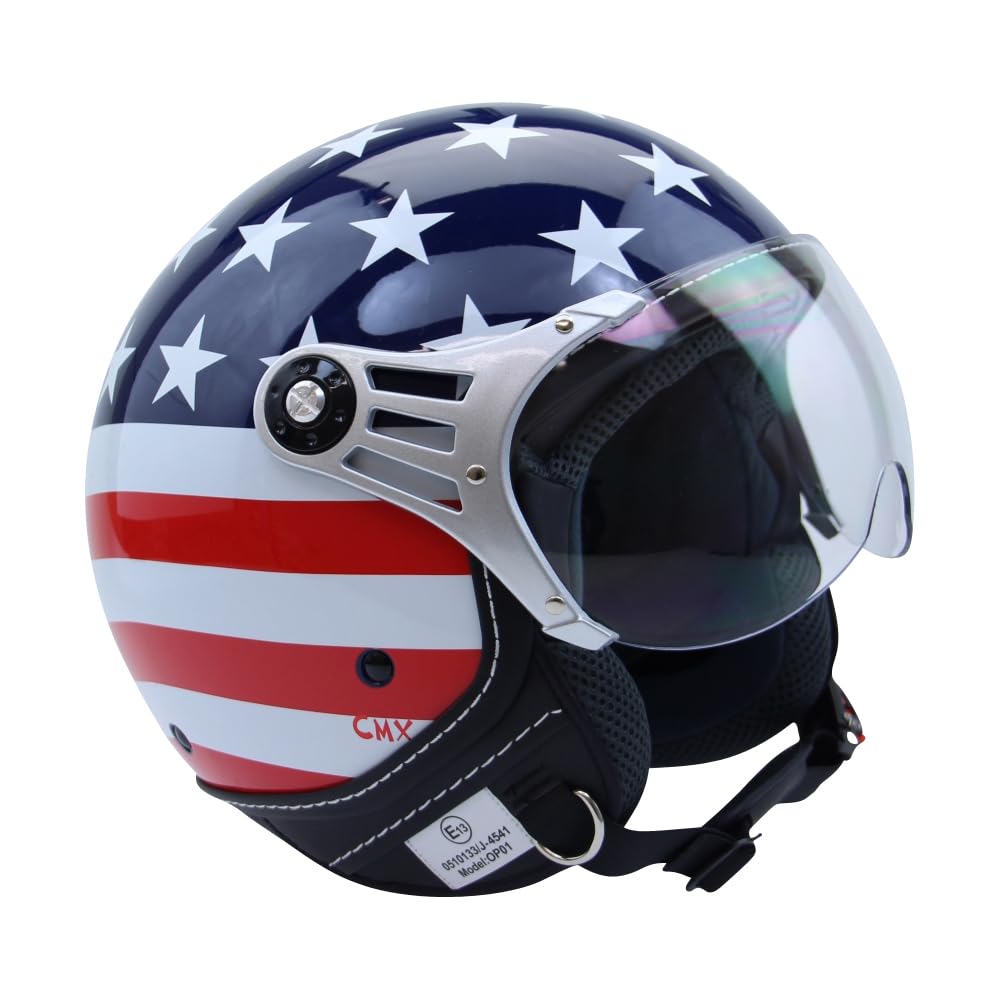 Motorradhelm Jethelm Chopperhelm Cafe Racer CMX Stars and Stripes USA-Flag XL Motorradhelm Jethelm Chopperhelm Cafe Racer CMX Stars and Stripes USA-Flag XL von Citomerx