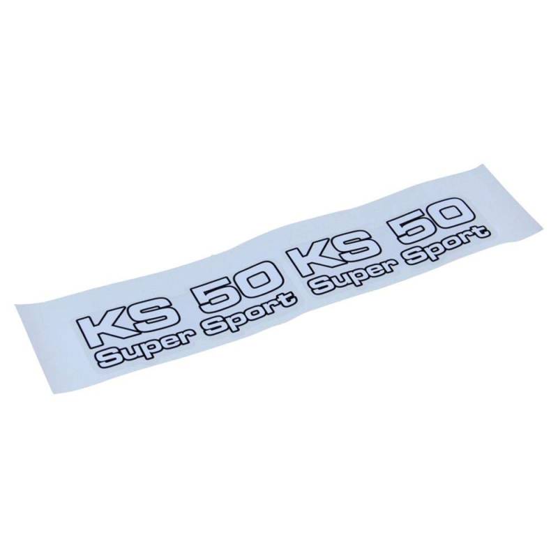 Seitendeckel Aufkleber für Zündapp KS 50 Super Sport schwarz weiß Dekor Sticker von Citomerx