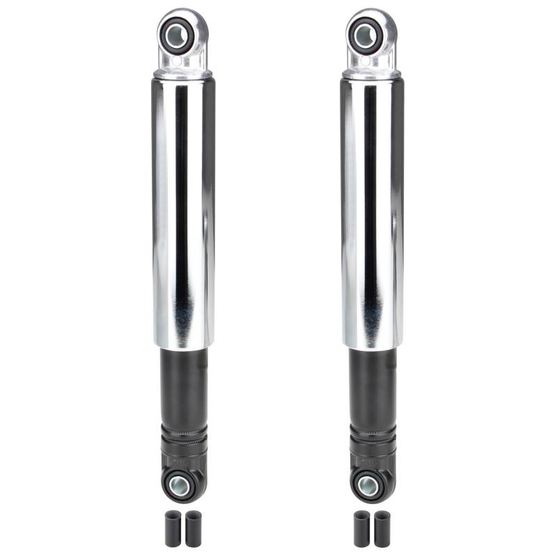 Stoßdämpfer Federbein Set 260mm Schwarz/Chrom Hülse für Zündapp Hercules Kreidler Simson Puch Mofa Moped Mokick von Citomerx