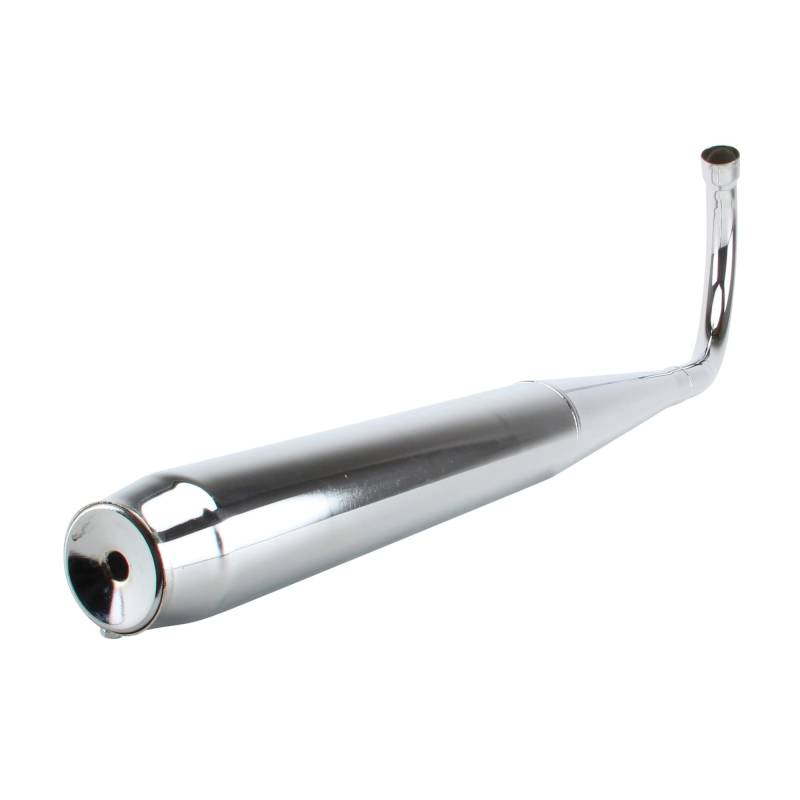 TUNING Auspuffanlage chrom 70/900/36mm (hinten zu/einfach gebogen) kompatibel mit CS GTS KS 50 Typ 448 529 540 von Citomerx