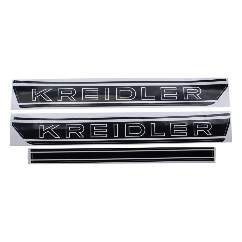 Tankaufkleber Sticker Dekor Aufkleber Satz schwarz/weiß Tank kompatibel mit Kreidler Florett RS RMC K54 S B 5 LF F Tankaufkleber Sticker Dekor Aufkleber Satz schwarz/weiß Tank kompatibel mit Kreidler Florett RS RMC K54 S B 5 LF F von Citomerx