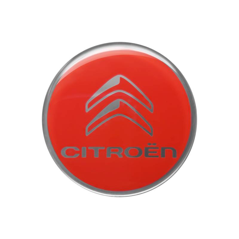 Citroen 3D Logo Aufkleber, Rot, 52 mm von Citroen