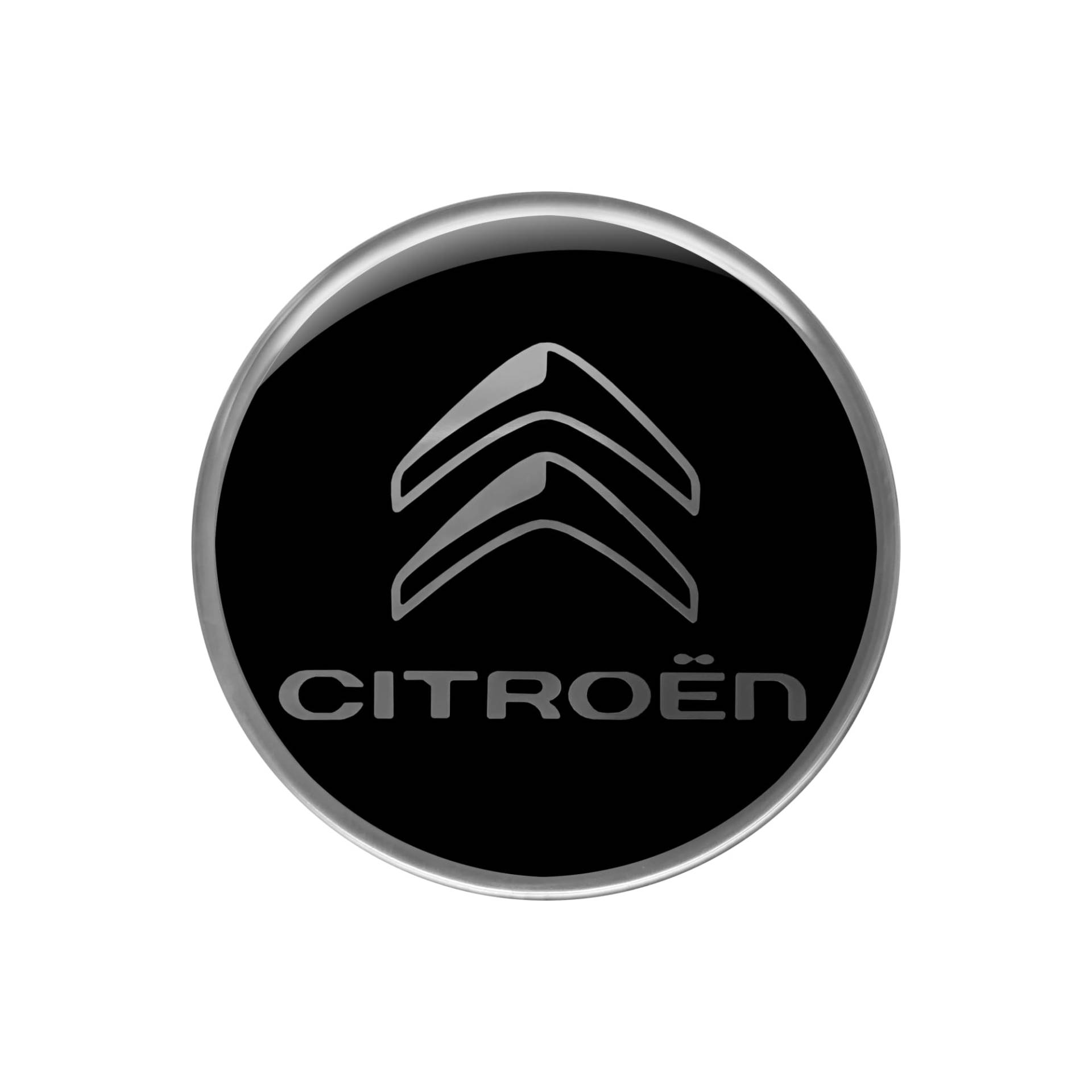 Citroen 3D Logo-Aufkleber, schwarz, 52 mm von Citroen