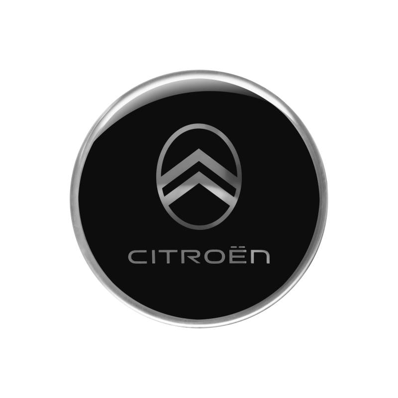 Citroen 3D New Logo Aufkleber, Schwarz, 52 mm von Citroen