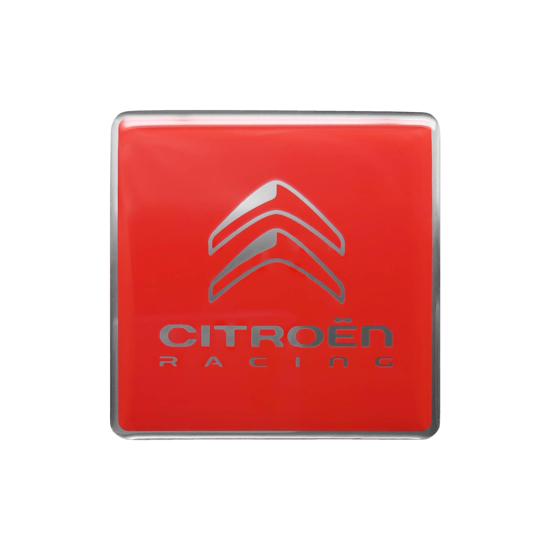 Citroen Racing 3D Logo-Aufkleber, Rot, 52 mm von Citroen