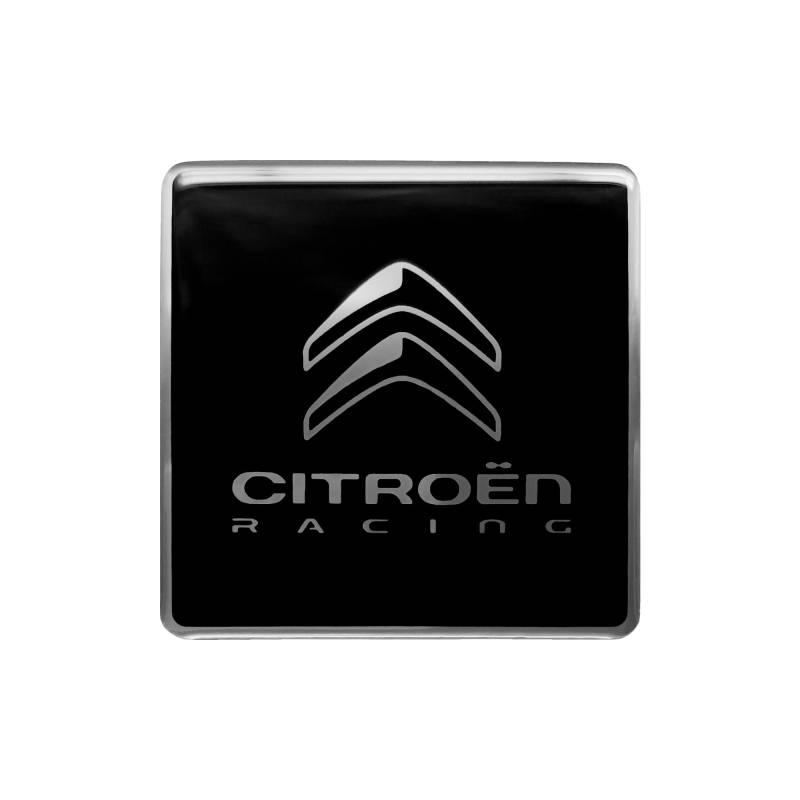 Citroen Racing 3D Logo-Aufkleber, schwarz, 52 mm von CITROËN
