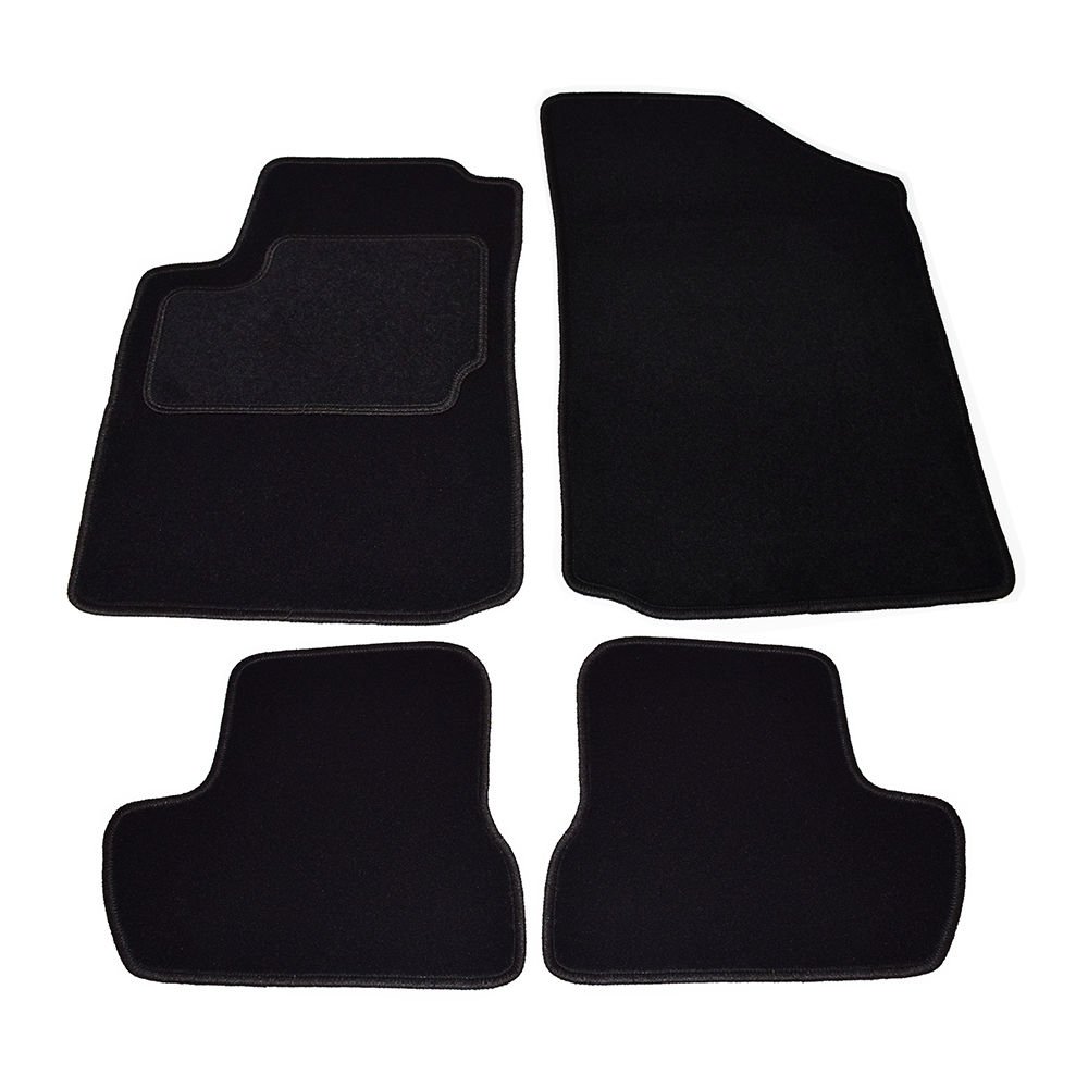 Passend für Citroen C2 Velours Fußmatten bestehend aus Vier Teilen in schwarz (O) CIT85 von Citroen