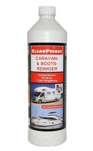 CleanPrince Caravanreiniger und Bootreiniger 1 Liter Wohnwagen Camping Boote | geriffelte Oberflächen | tiefsitzende Verschmutzungen von CleanPrince