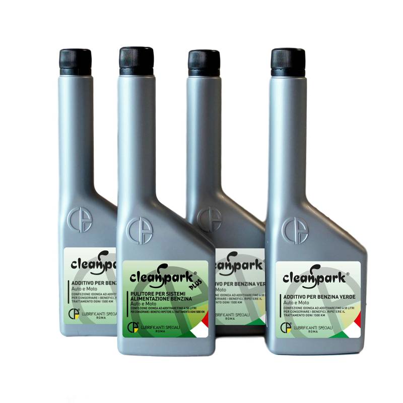 CleanSpark 500 ml regenerierendes Behandlungsset (Benzinmotoren in Autos und Motorräder) Additiv zur Vorbereitung für TÜV - 1 Flasche (125 ml) Plus + 3 Flaschen (375ml) von CleanSpark