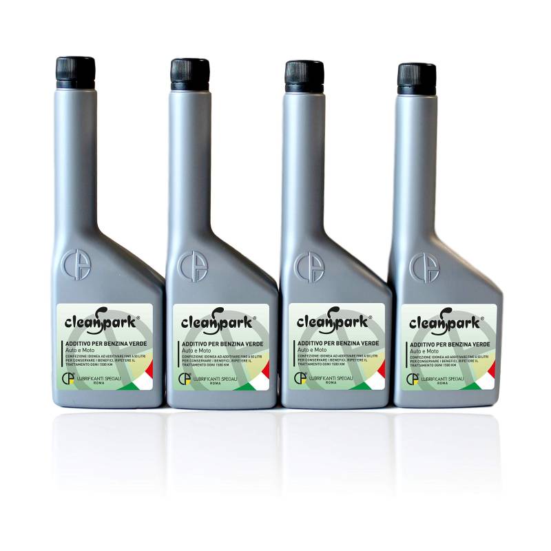 CleanSpark - 500ml (4 Fläschen á 125 ml) Multifunktionsadditiv für Benzinmotoren Autos und Motorräder von CleanSpark