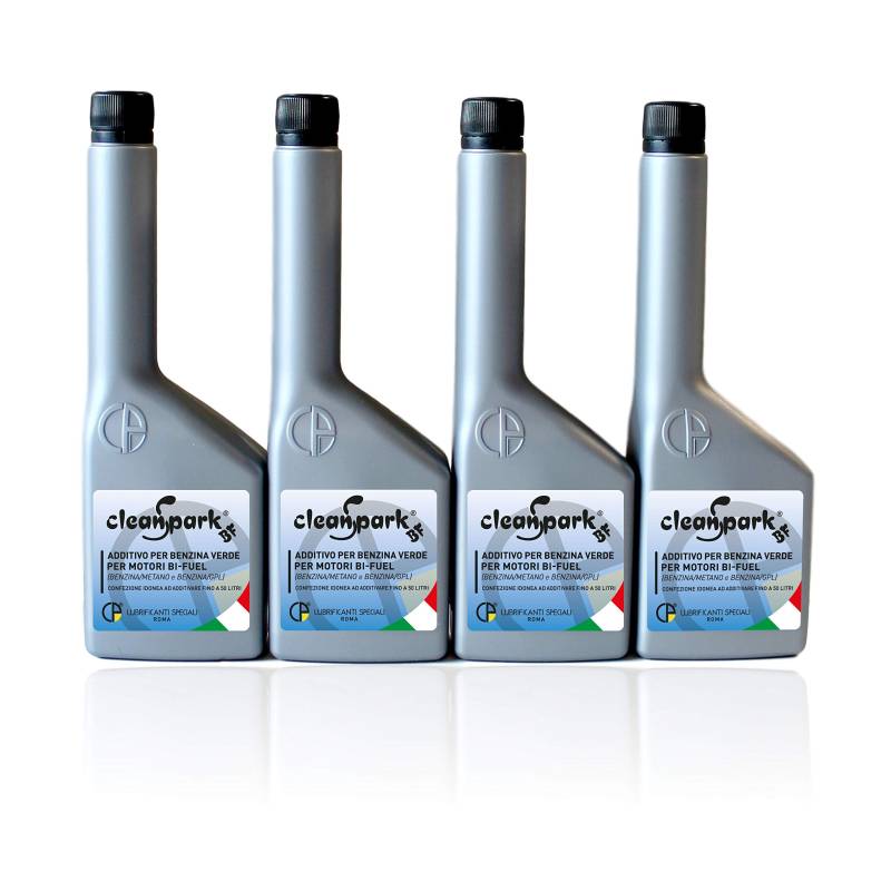 CleanSpark BF Doppelkraftstoffzusatz für Benzin/Methan und Benzin/LPG - 500 ML (4 Flaschen von 125 ml) von CleanSpark