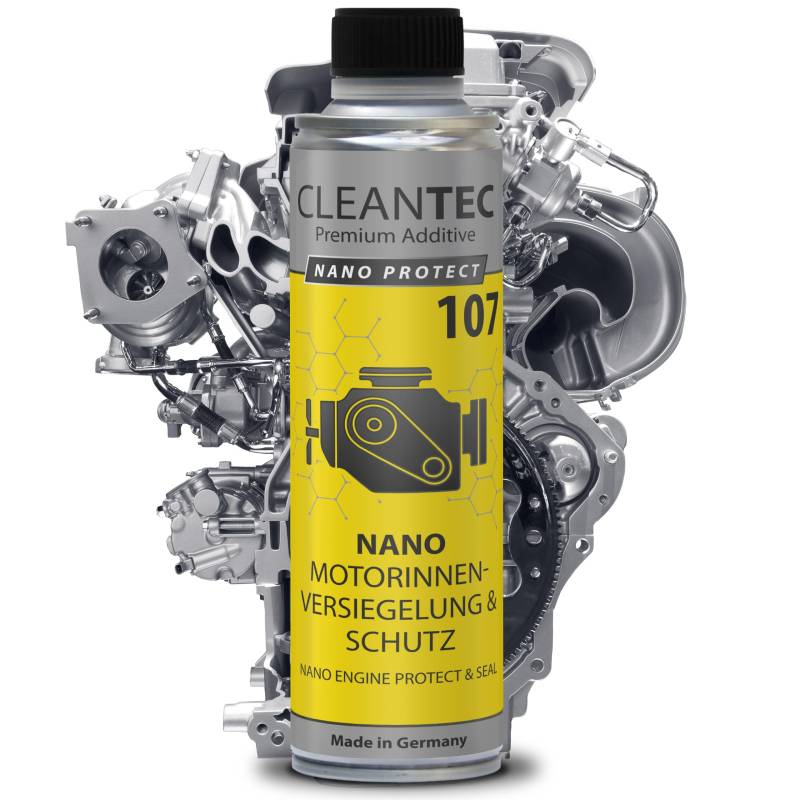 CleanTEC 107 Nano Motor innen Versiegelung und Schutz Additiv, hightec Engine Protect Nano Seal, Motorversiegelung, weniger Verbrauch und mehr Leistung von cms CleanTEC GmbH