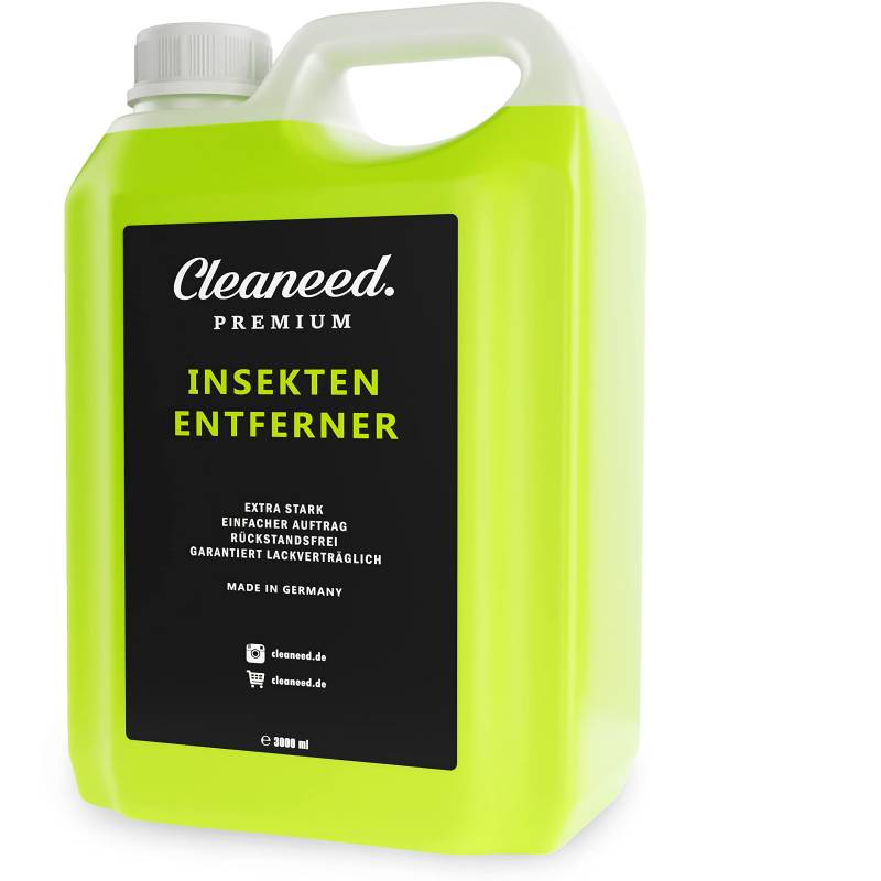 Cleaneed Premium Insektenentferner 3L zum Nachfüllen – Made in Germany – Extra stark, Rückstandsfrei, Garantiert Lackverträglich, Einfacher Auftrag von Cleaneed