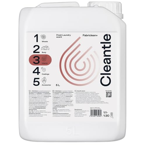 Cleantle FABRICLEAN Reinigungsmittel für Stoffpolster Alcantara und Teppiche 5L von Cleantle